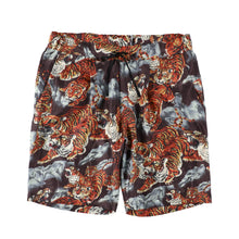 Load image into Gallery viewer, 〈ONE HUNDRED TIGERS / NIPOALOHA-ORIGINAL / DARK BROWN〉 N24-SSPT01 / Tuck Short Pants