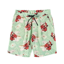 Load image into Gallery viewer, 〈USHIWAKAMARU / YOSHITOSHI TSUKIOKA / LEAF GREEN〉 N24-SCSPT03 / Tuck Short Pants