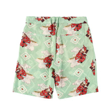 Load image into Gallery viewer, 〈USHIWAKAMARU / YOSHITOSHI TSUKIOKA / LEAF GREEN〉 N24-SCSPT03 / Tuck Short Pants
