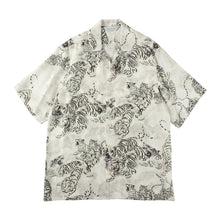 画像をギャラリービューアに読み込む, 〈ONE HUDRED TIGERS / WHITE / WHITE TIGER〉 N25-SCSH02 / Short Sleeve Shirt