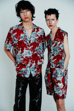 画像をギャラリービューアに読み込む, 〈ONE HUNDRED TIGERS / NIPOALOHA-ORIGINAL / GRAY / RED TIGER〉N24-SCSH02 / Short Sleeve Shirt