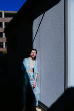 画像をギャラリービューアに読み込む, 〈NIPPONIA-NIPPON/ NIPOALOHA-ORIGINAL / SAX BLUE〉 N24-RPT02 / Tuck Easy Pants