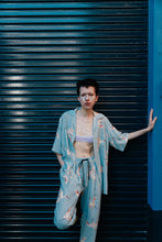 画像をギャラリービューアに読み込む, 〈NIPPONIA-NIPPON/ NIPOALOHA-ORIGINAL / SAX BLUE〉 N24-RPT02 / Tuck Easy Pants