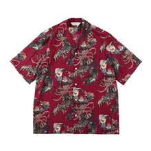 画像をギャラリービューアに読み込む, 〈GAME COCK / JAKUCHU ITO / DEEP RED〉 N25-RSH01 / Short Sleeve Shirt