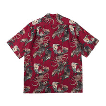 画像をギャラリービューアに読み込む, 〈GAME COCK / JAKUCHU ITO / DEEP RED〉 N25-RSH01 / Short Sleeve Shirt