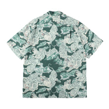 画像をギャラリービューアに読み込む, 〈ONE HUDRED TIGERS / GREEN / PALE GREEN TIGER〉 N25-RSH03 / Short Sleeve Shirt