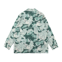 画像をギャラリービューアに読み込む, 〈ONE HUDRED TIGERS / GREEN / PALE GREEN TIGER〉 N25-RLSH03 / Long Sleeve Shirt