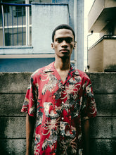 画像をギャラリービューアに読み込む, 〈GAME COCK / JAKUCHU ITO / DEEP RED〉 N25-RSH01 / Short Sleeve Shirt