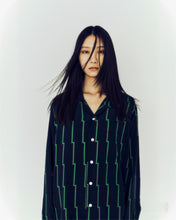 Load image into Gallery viewer, 〈[BANBOO GROVE STRIPE / VIRIDIAN〉 N26-RLSH02 / Long Sleeve Shirt