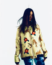 Load image into Gallery viewer, 〈 BLACK VELVET / SAMURAI / TIGER CAMELLIA 〉 N26-SK01-A / Souvenir Jacket / Embroidery colorful