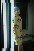 画像をギャラリービューアに読み込む, 〈WATERMELON / HOKUSAI KATSUSHIKA / LIGHT YELLOW〉N22-SSH04 / Short Sleeve Shirt