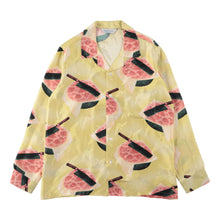 画像をギャラリービューアに読み込む, 〈WATERMELON / HOKUSAI KATSUSHIKA / LIGHT YELLOW〉N22-SLSH04 / Long Sleeve Shirt