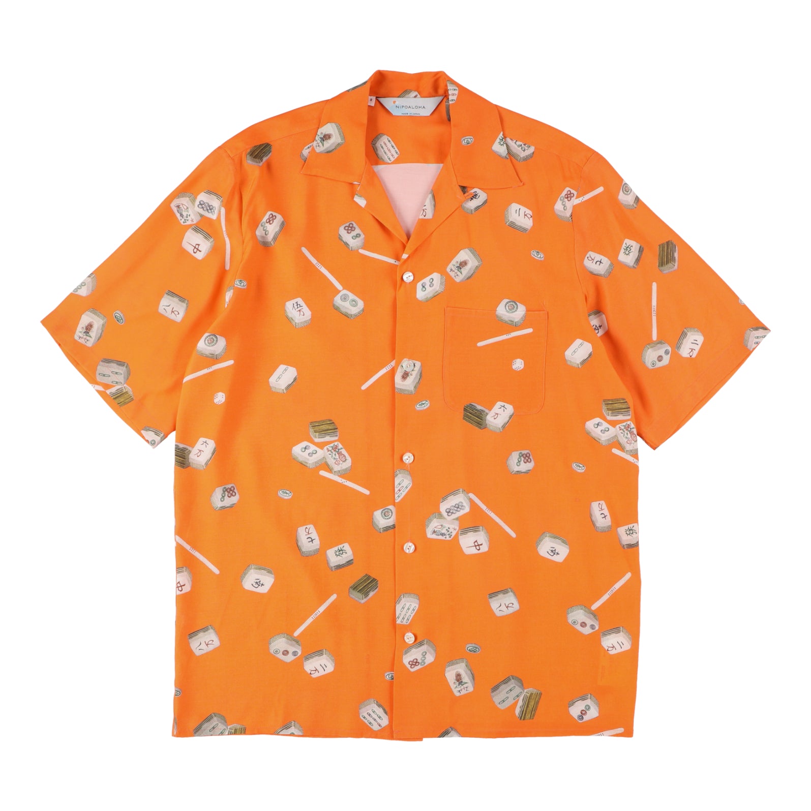 MAHJONG / ORANGE〉N22-RSH02E / Short Sleeve Shirt – NIPOALOHA