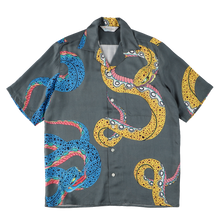 Load image into Gallery viewer, 〈SNAKE / HORIYOSHI Ⅳ KAKU / CHACOAL GREY〉N21-NHSH01 / Short Sleeve Shirt