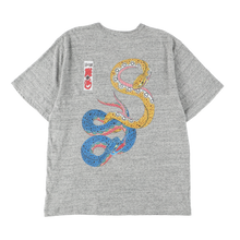 画像をギャラリービューアに読み込む, 〈SNAKE / HORIYOSHI Ⅳ KAKU / HEATHER GRAY〉N21-STS01 / T- Shirt {LOOPWHEEL KNIT}