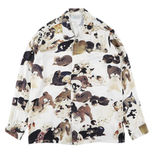 画像をギャラリービューアに読み込む, 〈THE HUNDRED DOGS / JAKUCHU ITO / WHITE〉N21-RLSH04 / Long Sleeve Shirt