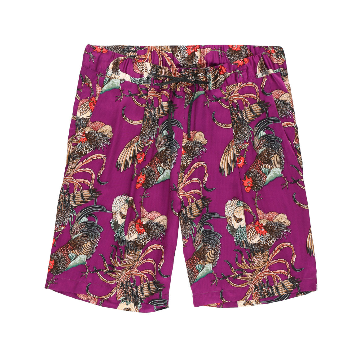 GAME COCK / JAKUCHU ITO / PURPLE〉N22-RSPT01 / Tuck Short Pants