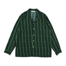 Load image into Gallery viewer, 〈[BANBOO GROVE STRIPE / VIRIDIAN〉 N26-RLSH02 / Long Sleeve Shirt
