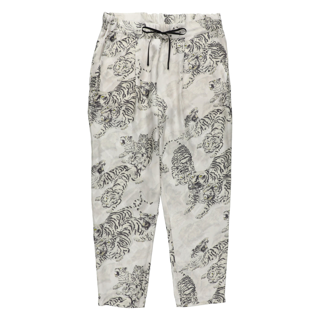 〈ONE HUDRED TIGERS / WHITE / WHITE TIGER〉 N25-SCPT02 / Tuck Easy Pants