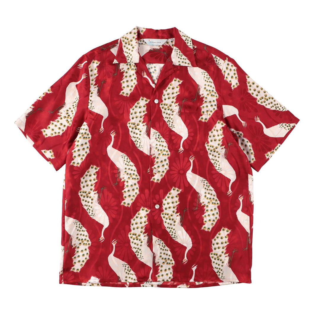〈PEACOCK / JAKUCHU ITO / COPPER RED〉N23-SSH04 / Short Sleeve Shirt