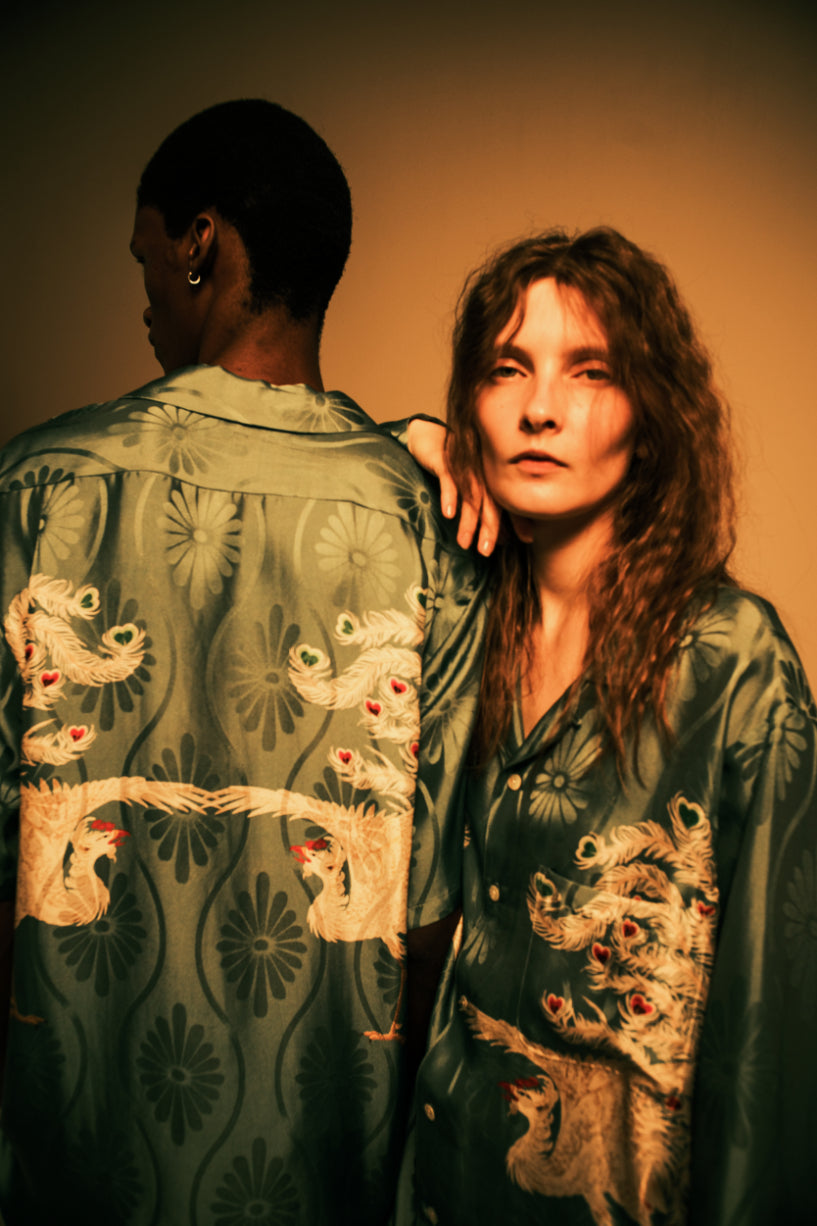 トップス PHOENIX SMOKE EMERALD Long Sleeve Shirt PHOENIX / SMOKE EMERALD 〉 N25-SLSH02 / Long Sleeve Shirt – NIPOALOHA