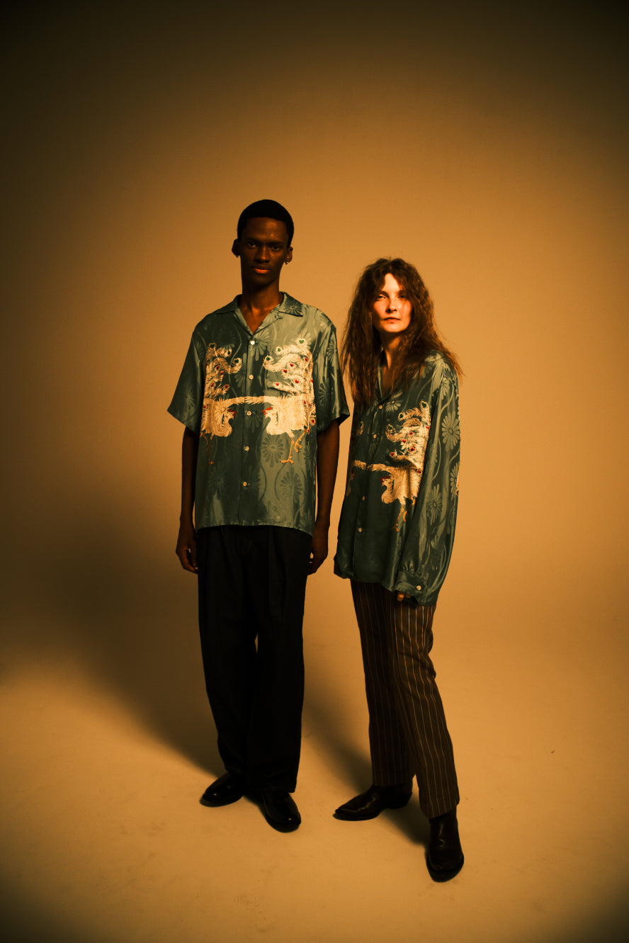 PHOENIX / SMOKE EMERALD 〉 N25-SLSH02 / Long Sleeve Shirt – NIPOALOHA