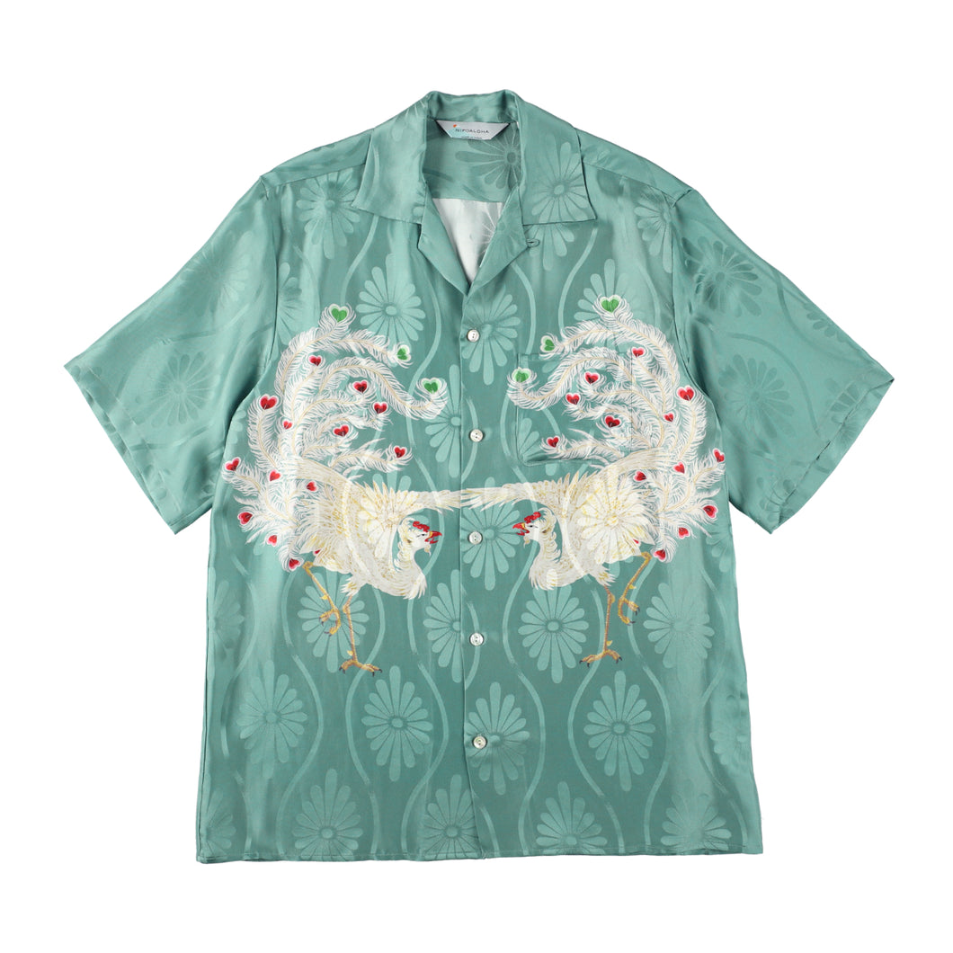 〈 PHOENIX / SMOKE EMERALD 〉 N25-SSH02 / Short Sleeve Shirt