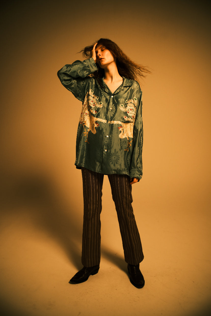 トップス PHOENIX SMOKE EMERALD Long Sleeve Shirt PHOENIX / SMOKE EMERALD 〉 N25-SLSH02 / Long Sleeve Shirt – NIPOALOHA