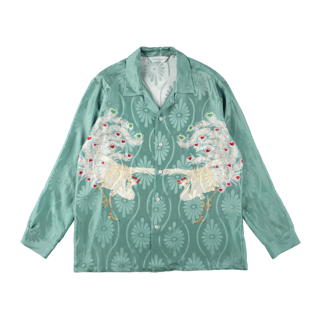 〈 PHOENIX / SMOKE EMERALD 〉 N25-SLSH02 / Long Sleeve Shirt