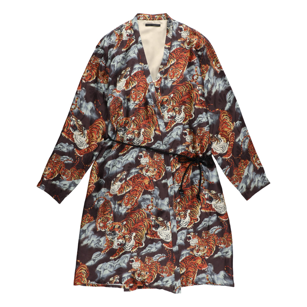 〈ONE HUNDRED TIGERS / NIPOALOHA-ORIGINAL / DARK BROWN〉 N24-SGW01 / Gown