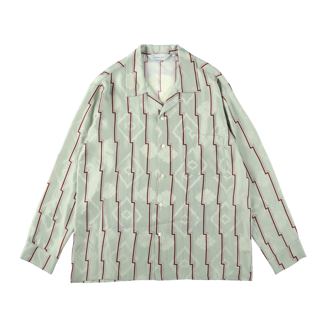 〈BENTEN STRIPE / GRAY〉 N25-SCLSH03 / Long Sleeve Shirt