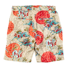 Load image into Gallery viewer, 〈QILIN AND CHRYSANTHEMUM / YELLOW BEIGE〉 N24-SSPT02 / Tuck Short Pants
