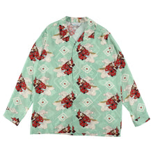 Load image into Gallery viewer, 〈 USHIWAKAMARU / YOSHITOSHI TSUKIOKA / LEAF GREEN〉 N24-SCLSH03  / Long Sleeve Shirt
