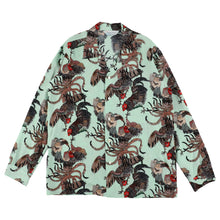 Load image into Gallery viewer, 〈GAME COCK / JAKUCHU ITO / MINT GREEN〉 N24-RLSH01 / Long Sleeve Shirtt
