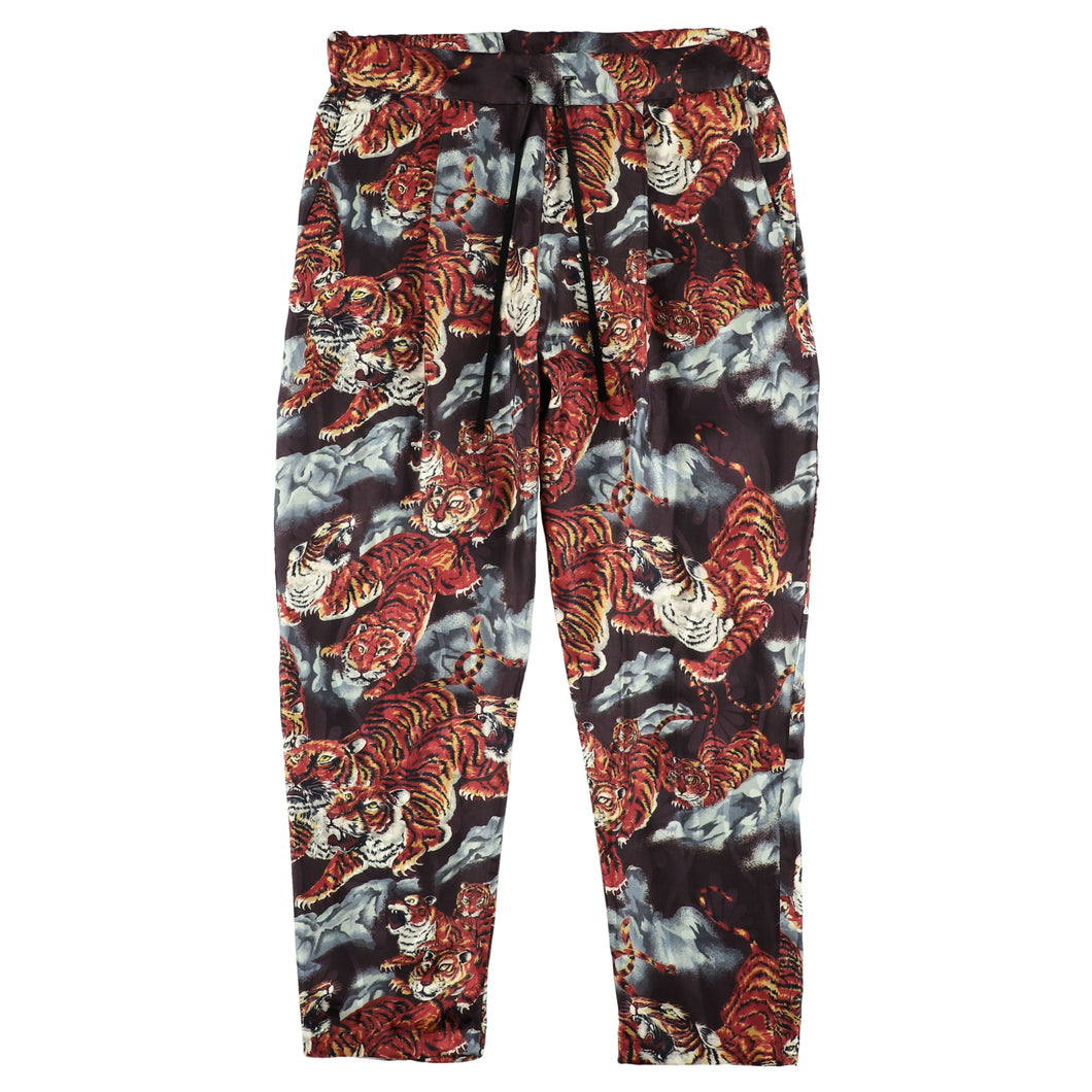 〈ONE HUNDRED TIGERS / NIPOALOHA-ORIGINAL / DARK BROWN〉 N24-SPT01 / Tuck Easy Pants