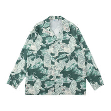 Load image into Gallery viewer, 〈ONE HUDRED TIGERS / GREEN / PALE GREEN TIGER〉 N25-RLSH03 / Long Sleeve Shirt
