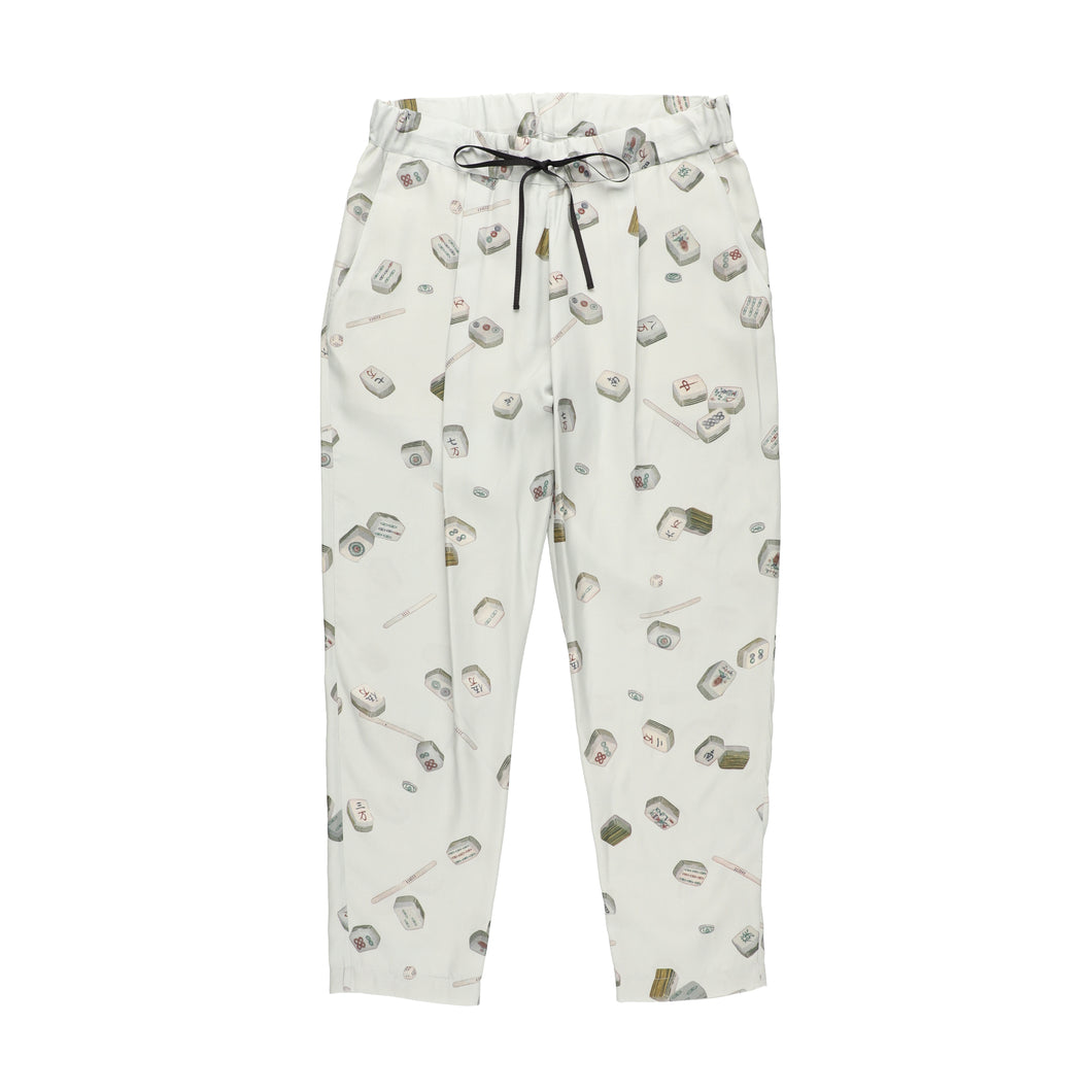 〈MAHJONG / LIGHT GRAY〉 N25-RPT04 / Tuck Easy Pants
