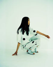 画像をギャラリービューアに読み込む, 〈JAPANESE LOBSTER N POLKA DOT / WHITE〉 N26-RPT01 / Tuck Easy Pants
