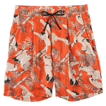 Load image into Gallery viewer, 〈CRANES IN THE BAMBOO FOREST / SHINZABURO NAKANISHI / SCARLET〉N21-SSPT04 / Tuck Short Pants
